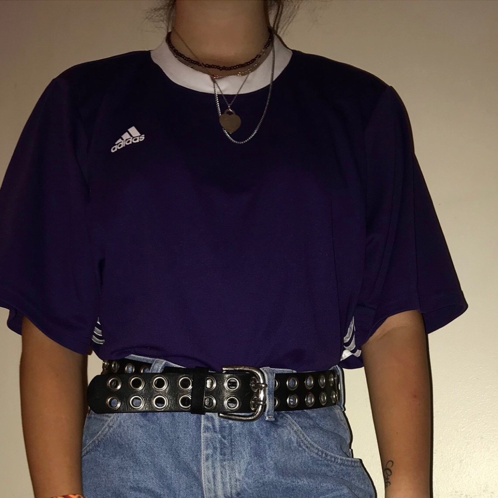 Deep purple Adidas sports top